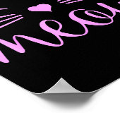 Poster Meow Cute Cat Face Funny Quote For Cat Fans (Coin)