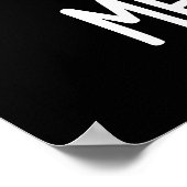 Poster Meow-teor Funny Meteor Pun Dark BG (Coin)