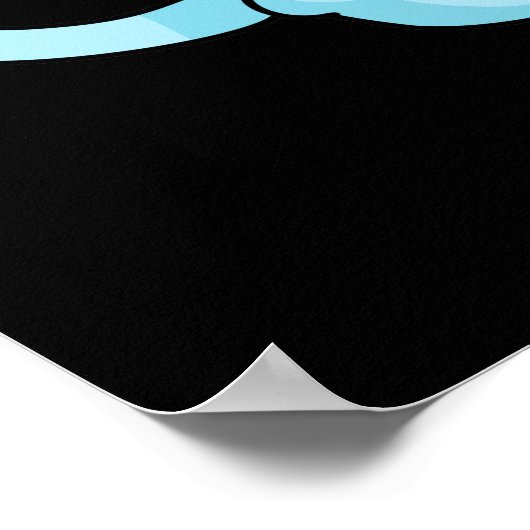 Poster Meowcarons Funny Macaron Pun Dark BG (Coin)