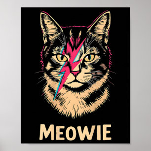 Poster Meowie Cat Rock Musique Concert Conception De Musi