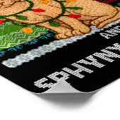 Poster Meowy Christmas Funny Sphynx Cat Santa Hat Ugly Sw (Coin)