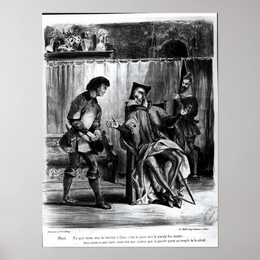Poster Mephistopheles et le Pupil (Devant)