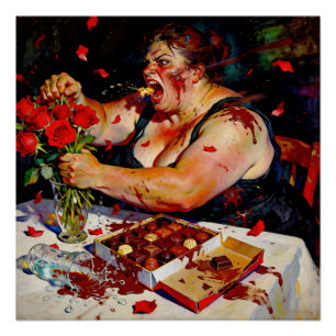 Poster Mépris pour les roses rouges – Un portrait de colè