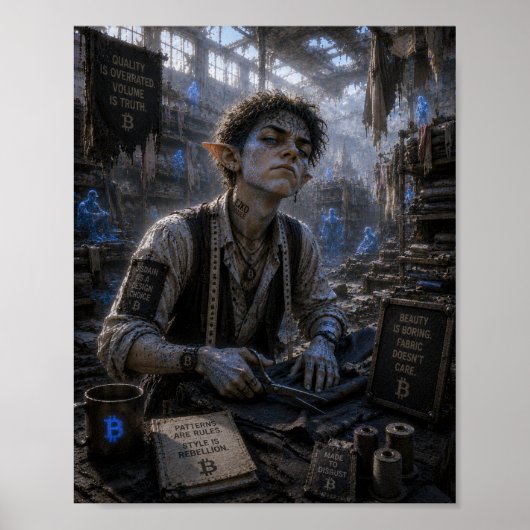 Poster Mépris / Tailleur / Entrepôt de tissus (Devant)