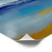 Poster Mer Abstraite 04 (Coin)