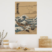 Poster Mer agitée (Cuisine)