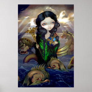 Poster Mer alchimique ART IMPRIMER alchimie gothique faib