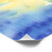 Poster Mer au coucher du soleil (Coin)