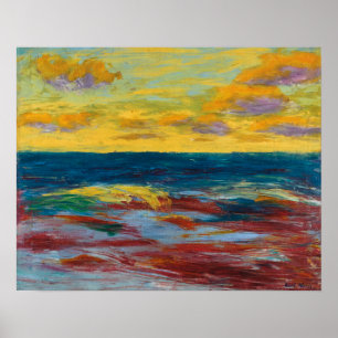 Poster Mer au large d'Alsen Emil Nolde