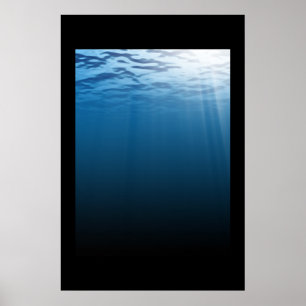 Poster Mer bleue profonde