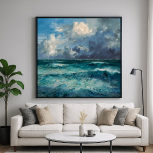 Poster Mer Brute - Style Impressionnisme Art marin