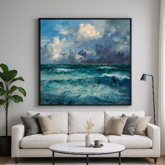 Poster Mer Brute - Style Impressionnisme Art marin