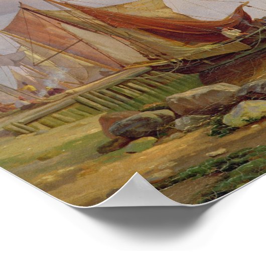 Poster Mer calme, 1836 (Coin)