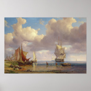 Poster Mer calme, 1836