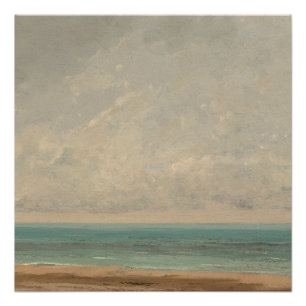 Poster Mer Calme 1866 Gustave Courbet National Gallery