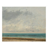 Poster Mer Calme - Gustave Courbet (Devant)