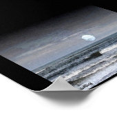 Poster Mer clair de lune (Coin)