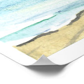 Poster Mer couleur pastel (Coin)