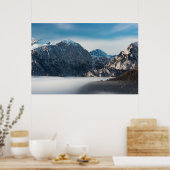 Poster Mer de brouillard et montagnes enneigées (Cuisine)