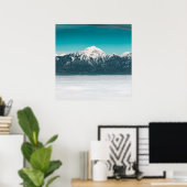 Poster Mer de brouillard sous la montagne (Bureau à domicile)