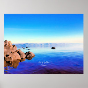 Poster Mer de Galilée, Israël photo pittoresque
