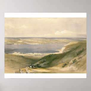 Poster Mer de Galilée ou de Genezareth, en direction de B