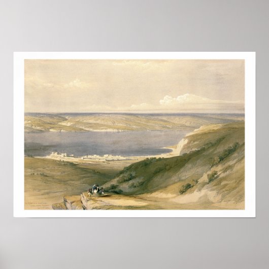 Poster Mer de Galilée ou de Genezareth, en direction de B (Devant)