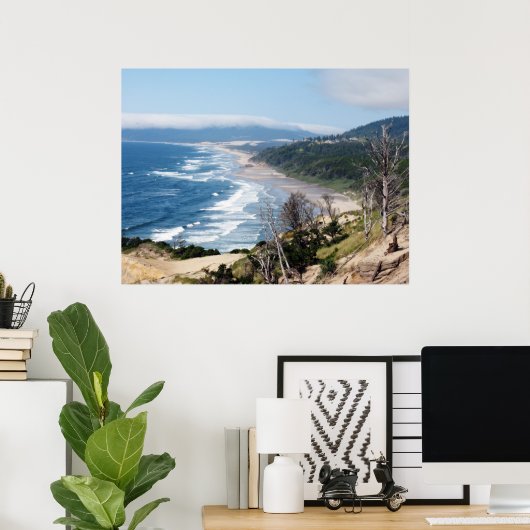 Poster Mer de l'Oregon (Bureau à domicile)