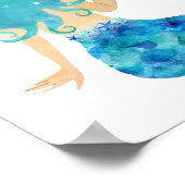 Poster Mer de Mermaid | Boire Comme Un Poisson (Coin)