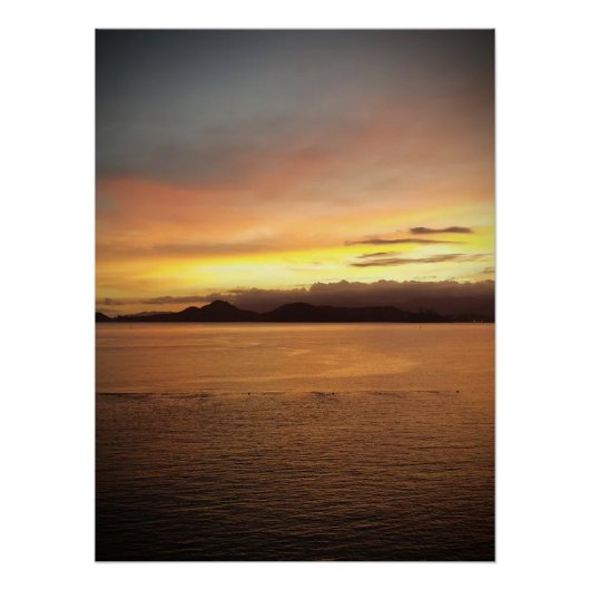 Poster Mer de ​ ​ Santos Brésil (Devant)