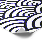 Poster Mer de Seigaiha (Coin)