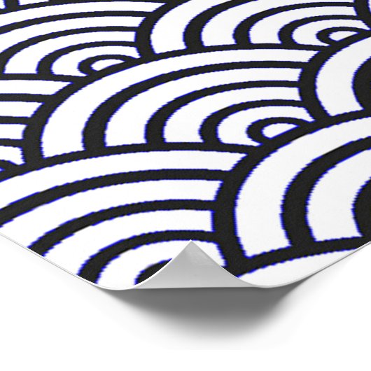 Poster Mer de Seigaiha (Coin)