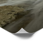 Poster Mer des Caraïbes, Îles Caïmans. Vagues déferlantes (Coin)