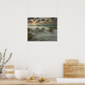 Poster Mer des Caraïbes, Îles Caïmans. Vagues déferlantes (Cuisine)
