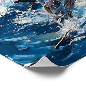 Poster Mer des dauphins (Coin)