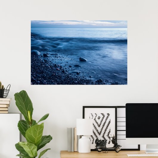 Poster Mer du soir (Bureau à domicile)