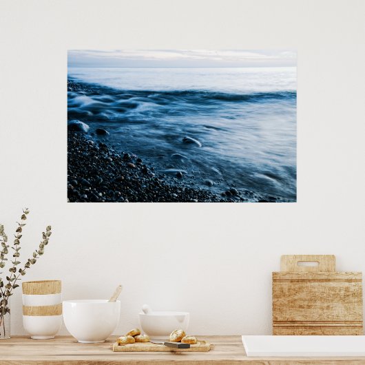 Poster Mer du soir (Cuisine)