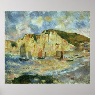 Poster Mer et Falaises par Pierre Renoir, Vintage Fine Ar