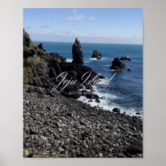 Poster Mer - Île Volcano - Jeju - Île Jeju - Corée