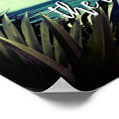 Poster Mer jour caché paradis de la plage de palmiers pho (Coin)