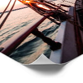 Poster Mer Le Jour La Voile Bateau Océan (Coin)