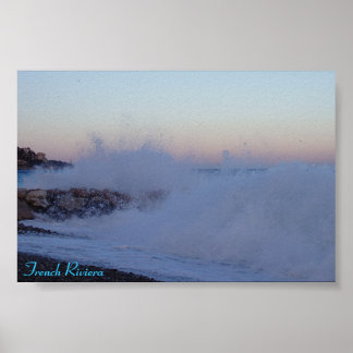 Poster Mer Méditerranée, Côte d'Azur
