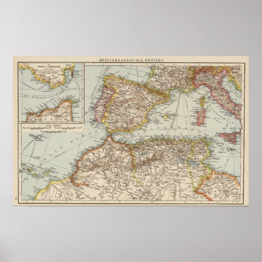 Poster Mer Méditerranée W (Devant)