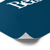 Poster Mer minimaliste Vagues Côtière Nautique (Coin)