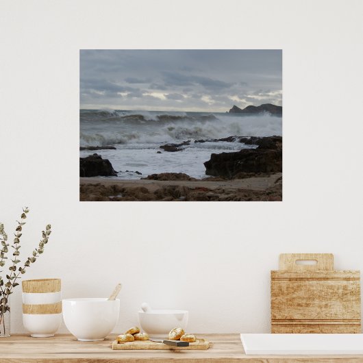 Poster Mer orageuse (Cuisine)