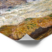 Poster Mer orageuse à Étretat | Monet | (Coin)