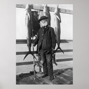 Poster Mer profonde Fisherman, 1912