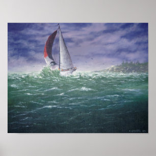 Poster Mer rugueuse