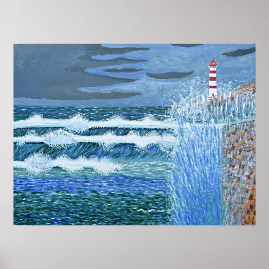 Poster Mer rugueuse (Devant)