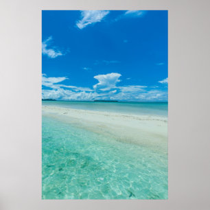 Poster Mer tropicale bleue, Palau